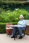 Joan's husband, John Keesey, joined us to demonstrate plein aire painting in watercolor, © DB Shaw 2010