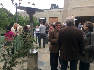 The open house/reception flowed from the demonstrations in the Ahmanson through the courtyard into the Brody Botanical Center.