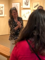 Carol graciously gave an impromptu tour of the "Out of the Woods" exhibition.