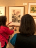 Olga Ryabstova spoke about the print-making process, as well as her piece in "Out of the Woods," Roxburgh Fig Ficus auriculata San Diego Botanic Garden, Encinitas, California.